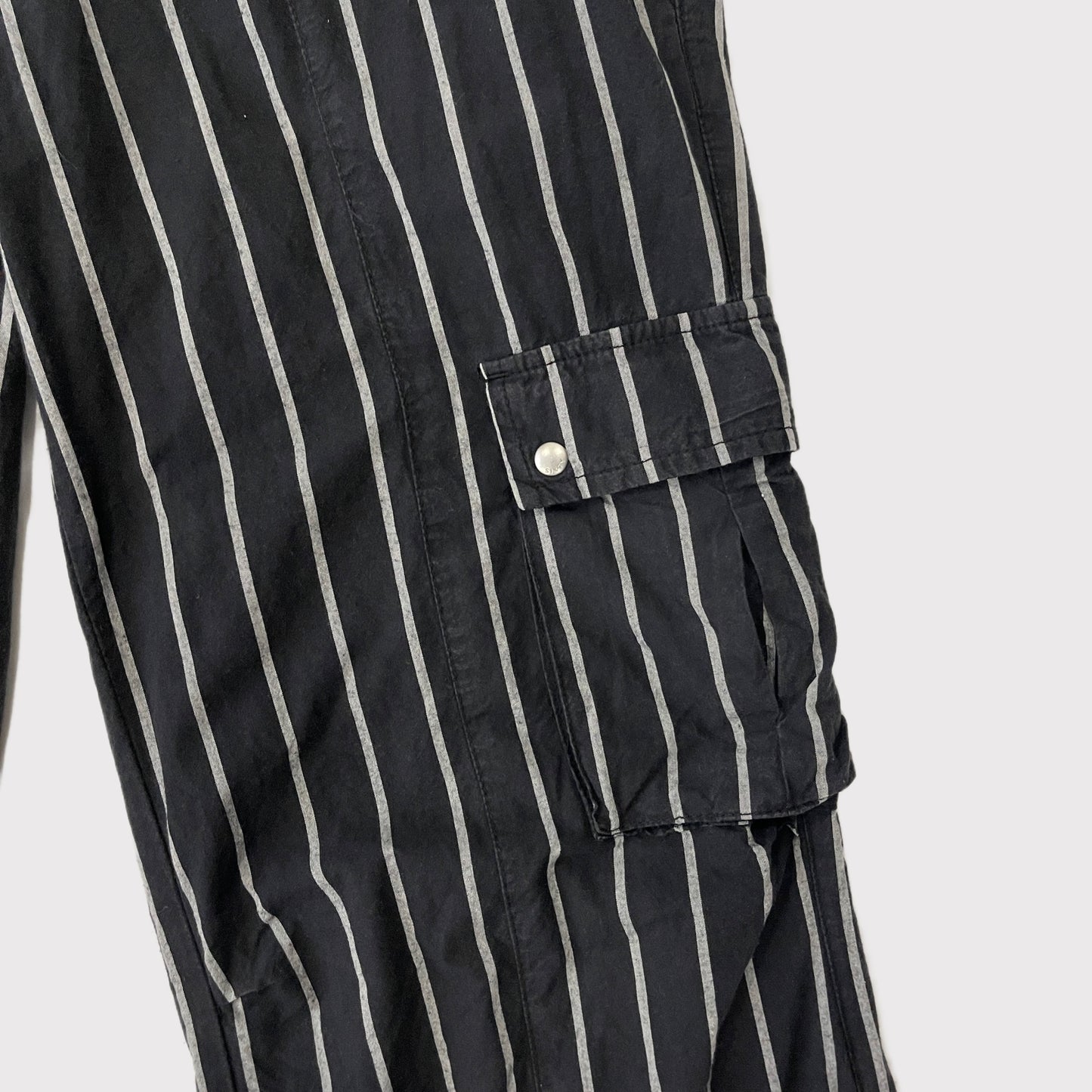 Miss Sixty navy blue/white striped Dublin cargo pants