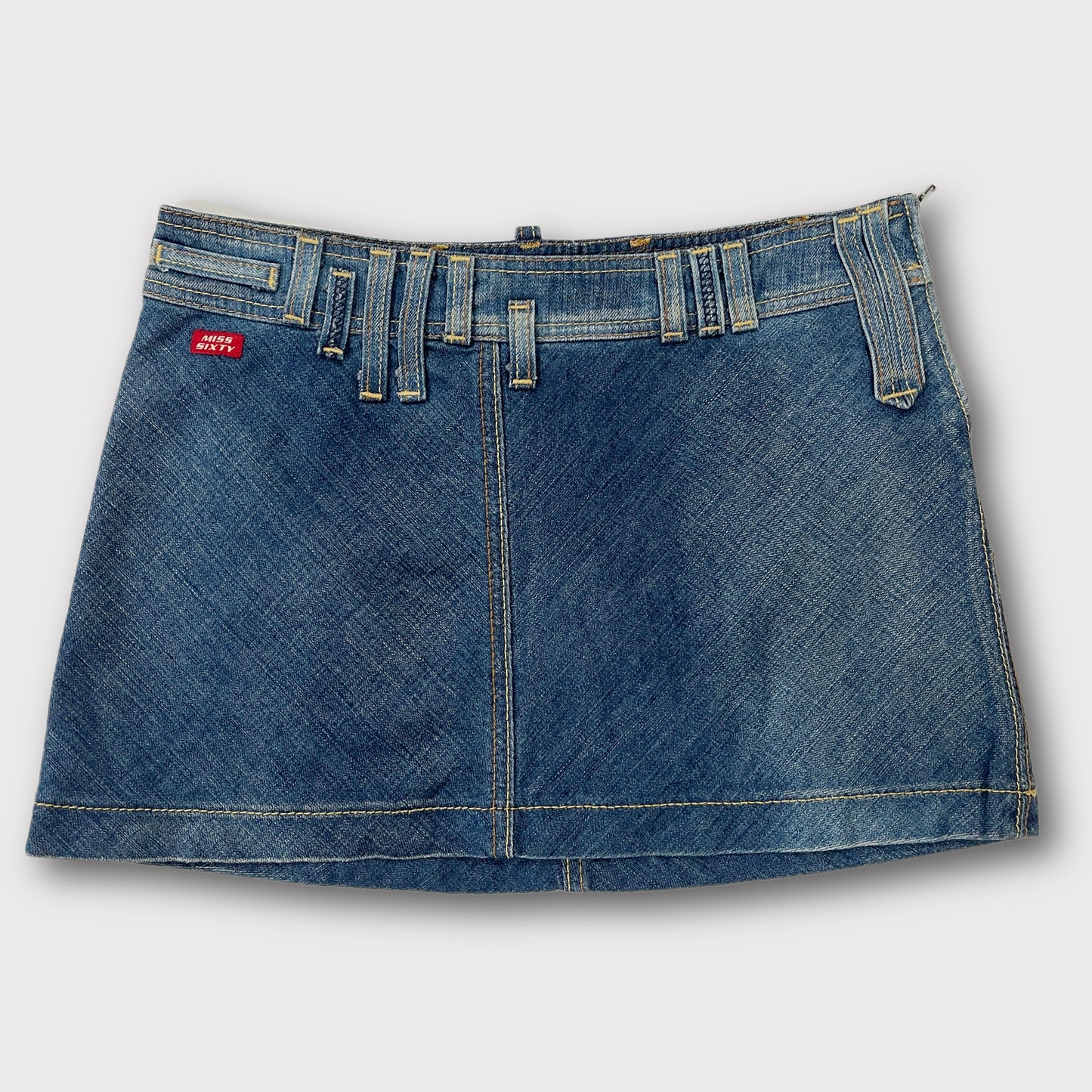 Miss Sixty denim micro mini skirt