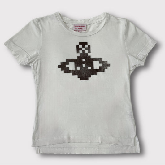 Vivienne Westwood white metallic baby tee