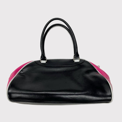 Fiorucci black/pink bowler bag