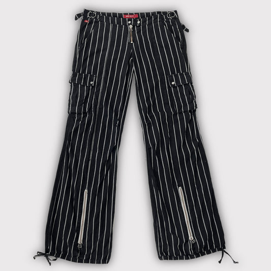 Miss Sixty navy blue/white striped Dublin cargo pants