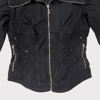 Diesel black corset jacket