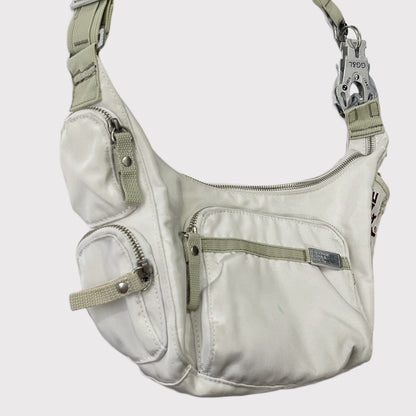 George Gina & Lucy off-white cargo shoulder bag