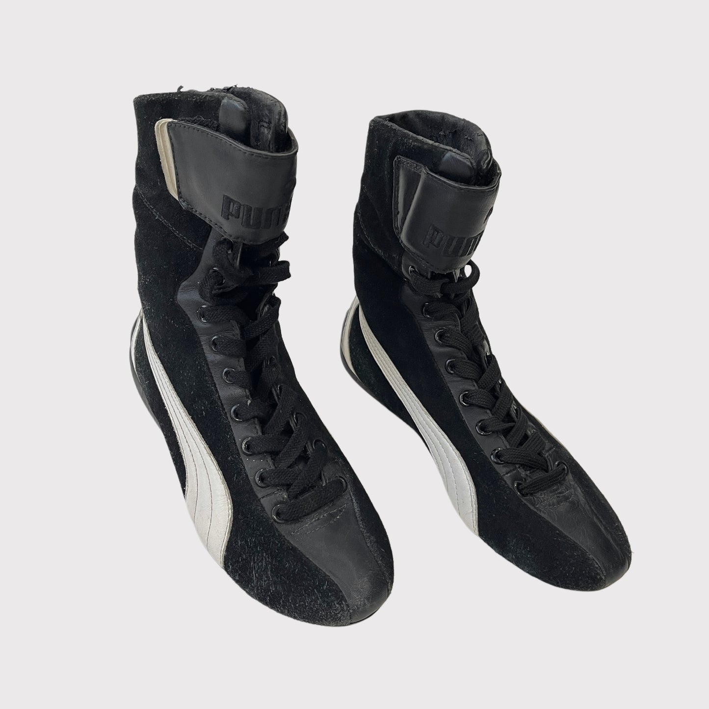 Puma black/white boxer boots