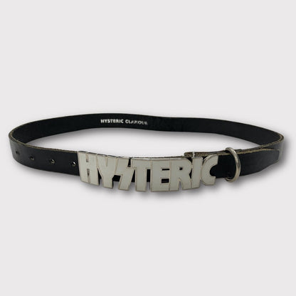 Hysteric Glamour black/white leather belt