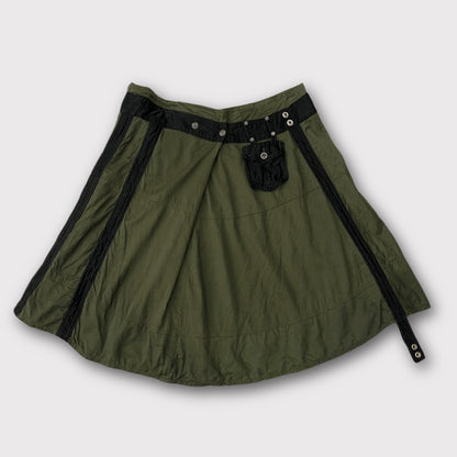 Diesel green cargo asymmetrical skirt