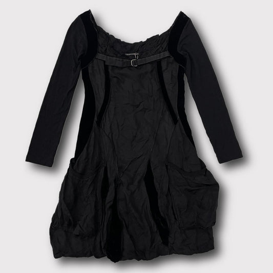 Marithe Francois Girbaud black long sleeve bubble dress