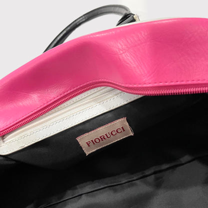 Fiorucci black/pink bowler bag