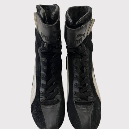 Puma black/white boxer boots