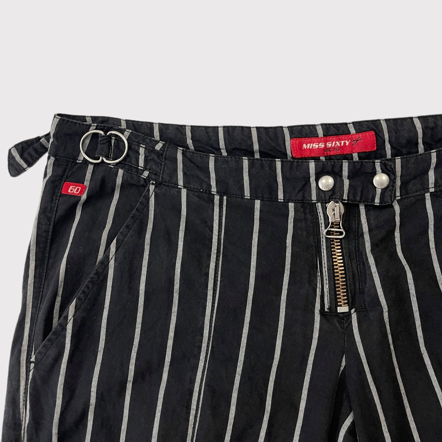 Miss Sixty navy blue/white striped Dublin cargo pants