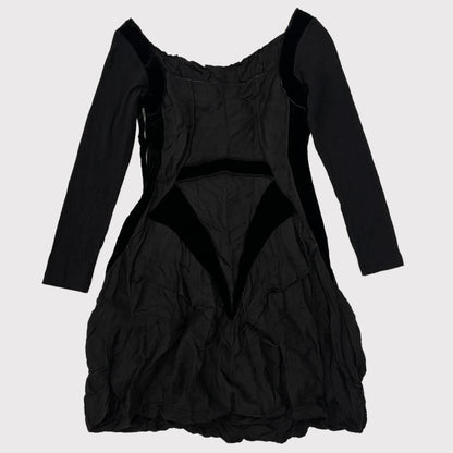 Marithe Francois Girbaud black long sleeve bubble dress