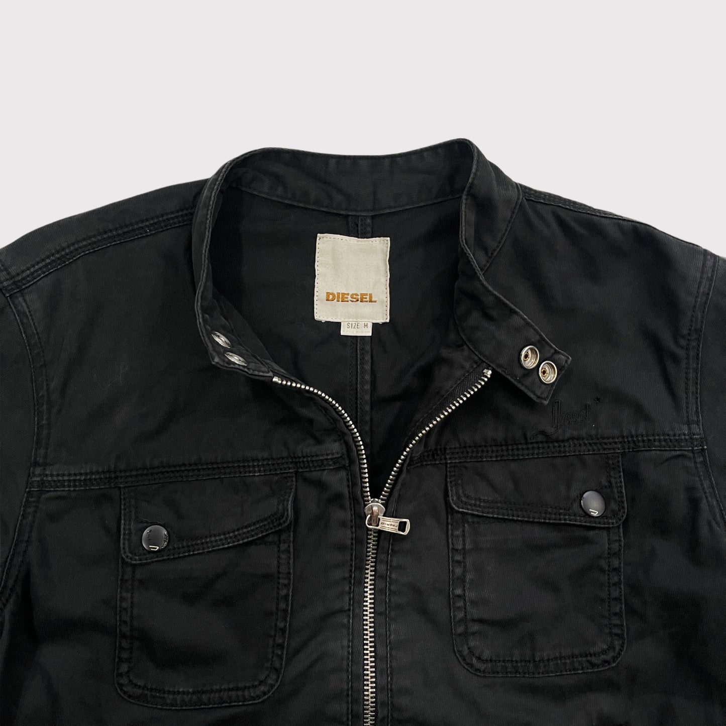 Diesel black moto jacket