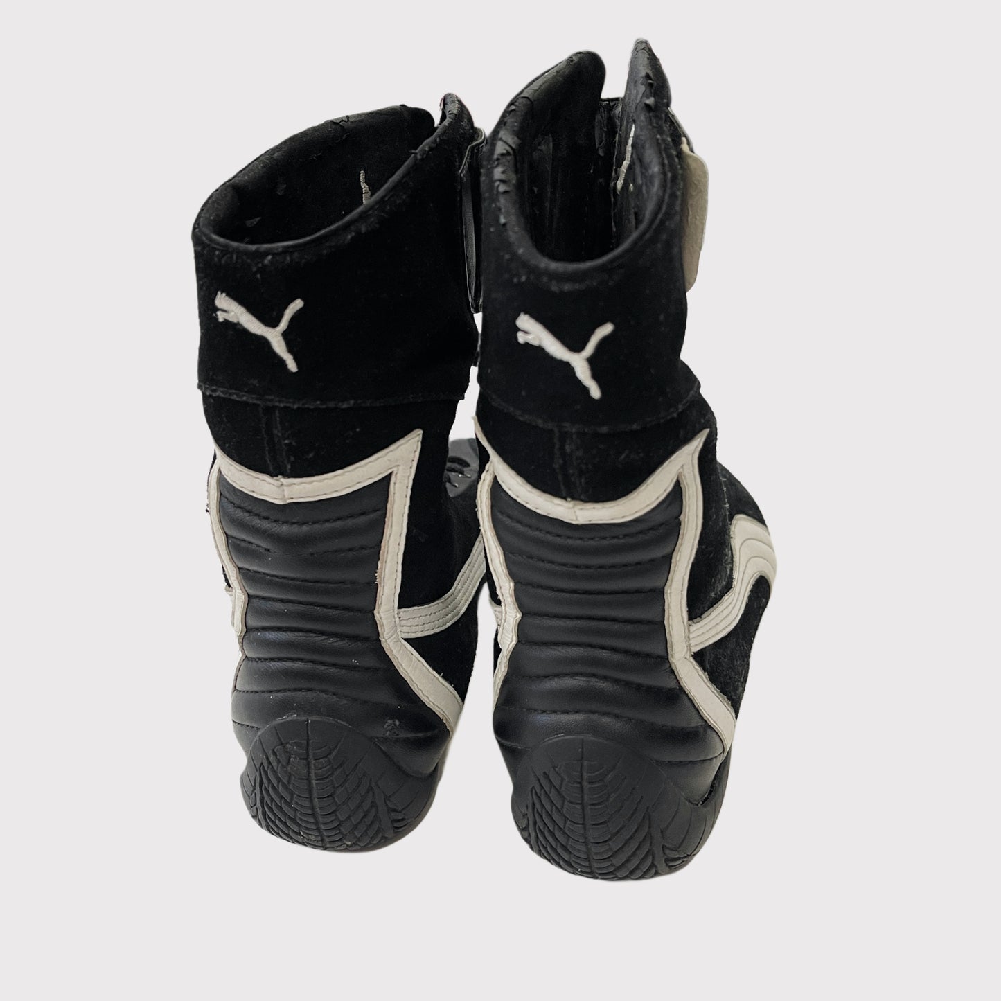 Puma black/white boxer boots