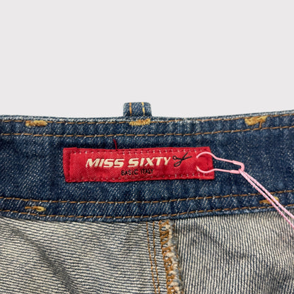 Miss Sixty denim micro mini skirt